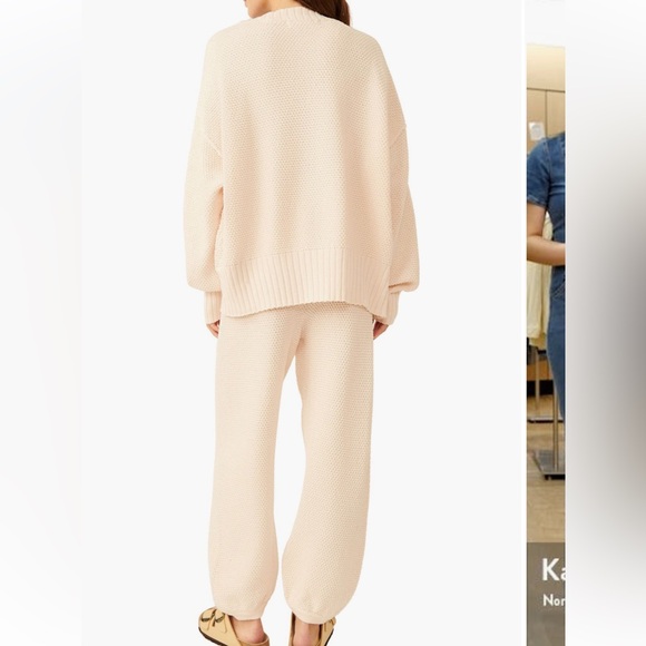 Free people Hailee waffle stitch cardigan and sweatpant set - Picture 2 of 2